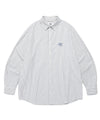 Cavish Striped Cotton Long Sleeve Shirt Blue