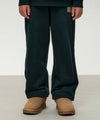 Marithé François Girbaud Kids Classic Logo Straight Sweat Pants (Brushed) Dark Green