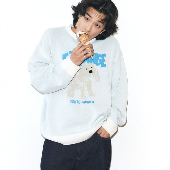Mahagrid Strange Puppy Knit Sweater