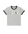 Cavish CAVISH APPLIQUE RINGER SHORT SLEEVE TEE [MELANGE GREY]