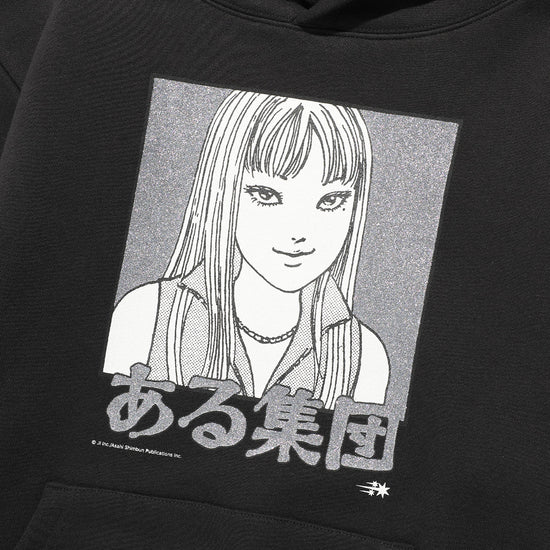 Nice Ghost Club Junji Ito Maniac Tomie Glitter Hoodie [Black]