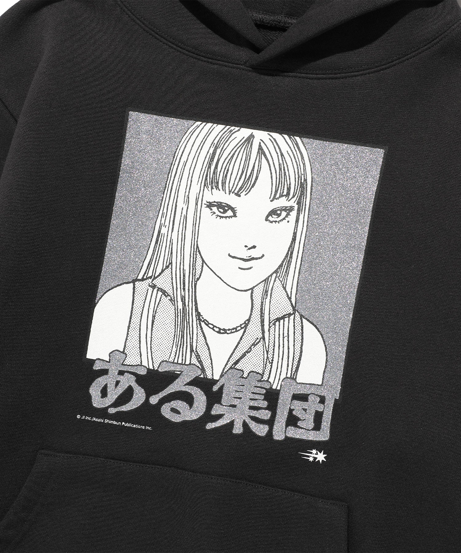 Nice Ghost Club Junji Ito Maniac Tomie Glitter Hoodie [Black]
