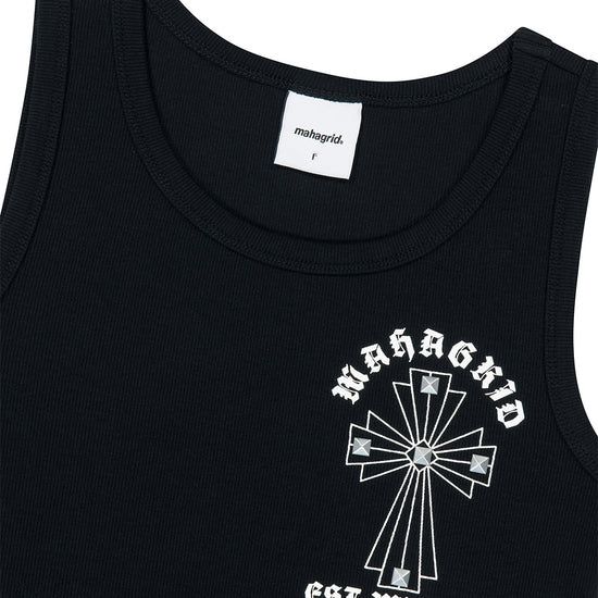 Mahagrid Cross Stud Tank Top