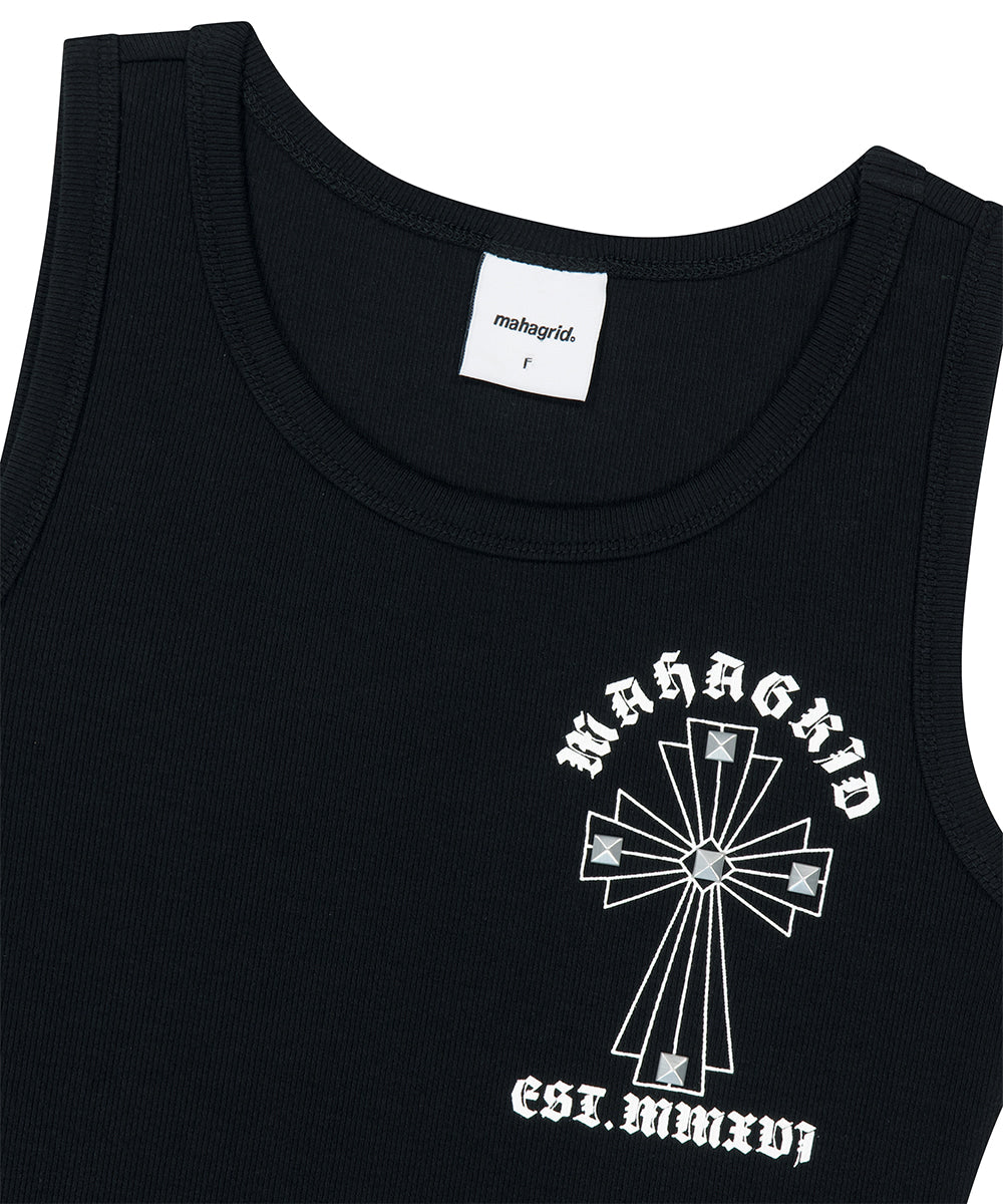 Mahagrid Cross Stud Tank Top