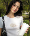 Bitter Cells Porcelain Rose Tee-Ivory