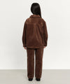 Marithé François Girbaud Kids Eiffel Label Corduroy Straight Pants Brown