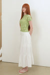 General Idea WOMAN Shirring Tiered Long Skirt