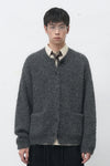 General Idea MAN Wool Blend Hairy Loose Fit Cardigan