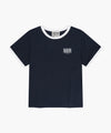 Marithé François Girbaud Kids Small Classic Logo Ringer Tee Light Purple