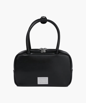 Marithé François Girbaud Classic Logo Square Mini Tote Bag Black