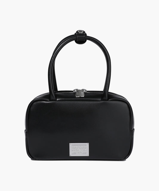 Marithé François Girbaud Classic Logo Square Mini Tote Bag Black