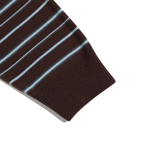 Nice Ghost Club Multi Stripe 3 Star V Neck Knit