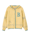Bitter Cells Snowy Hood Cardigan-Butter