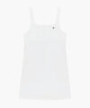 Marithé François Girbaud W DENIM SLEEVELESS DRESS off white