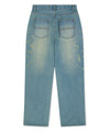 Mahagrid Embroidered Splatter Denim Pant