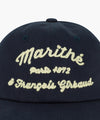 Marithé François Girbaud CHAIN EMBROIDERY FLAT BRIM CAP