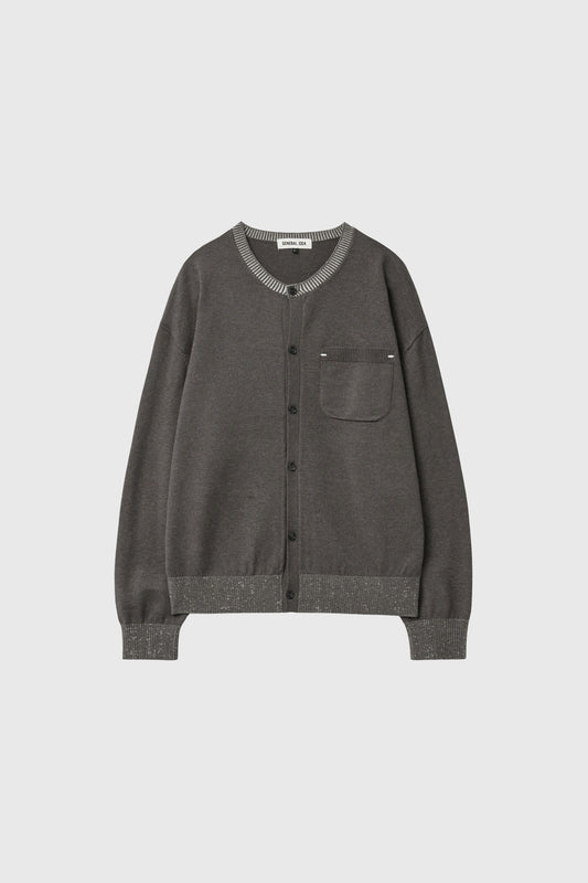 General Idea Unisex Pocket Crew Neck Cardigan