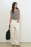 General Idea Woman Scallop Scarf Knit Vest