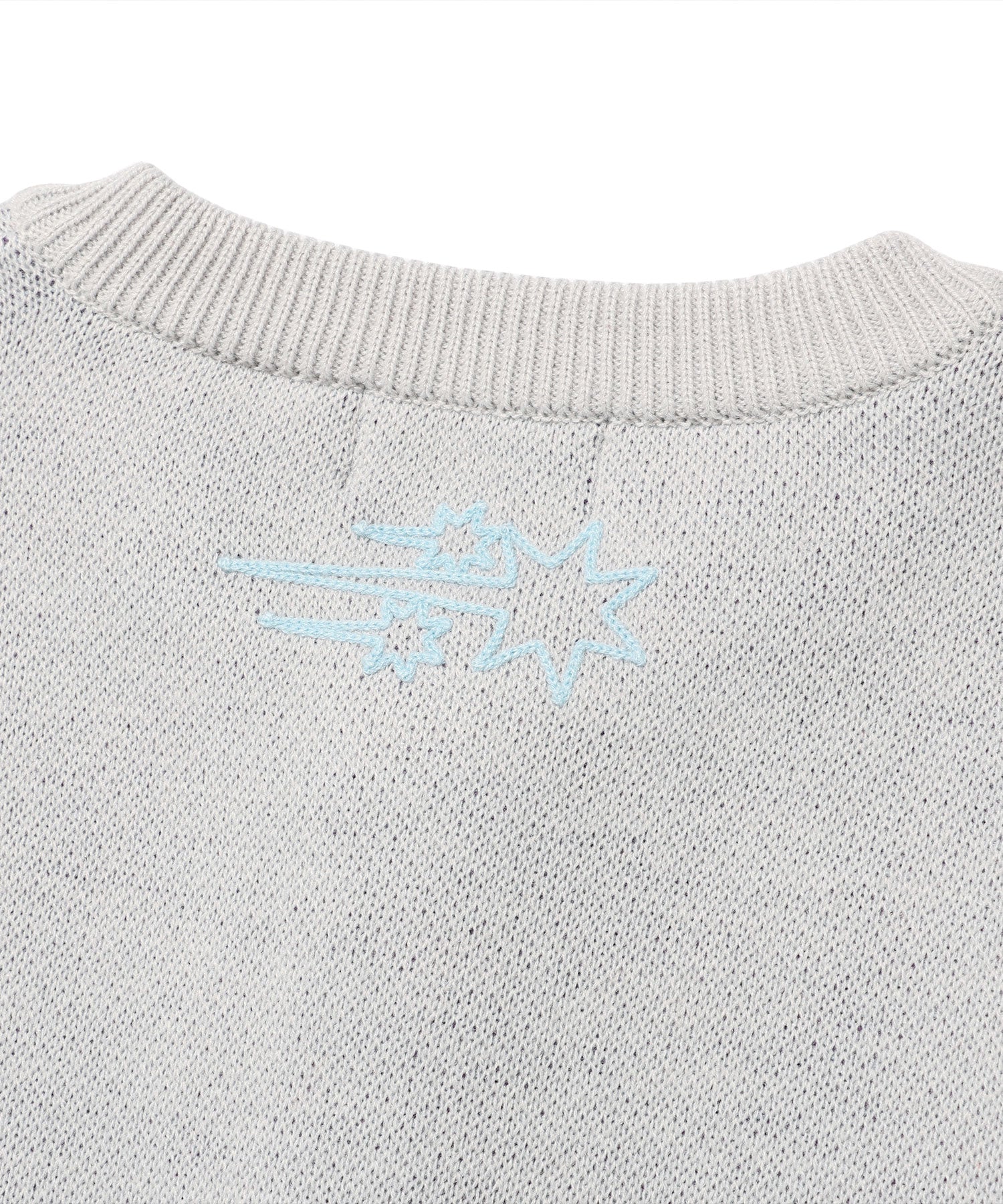 Nice Ghost Club Angels Knit Cardigan [Grey]