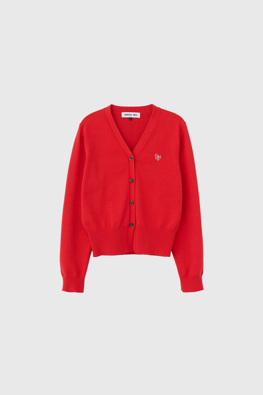 General Idea Woman General Essential Cardigan [Red]