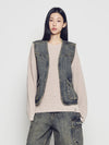 ADLV Utility Dying Denim Vest
