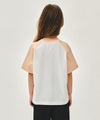 Marithé François Girbaud Kids Classic Logo Raglan Oversized Tee Coral Pink