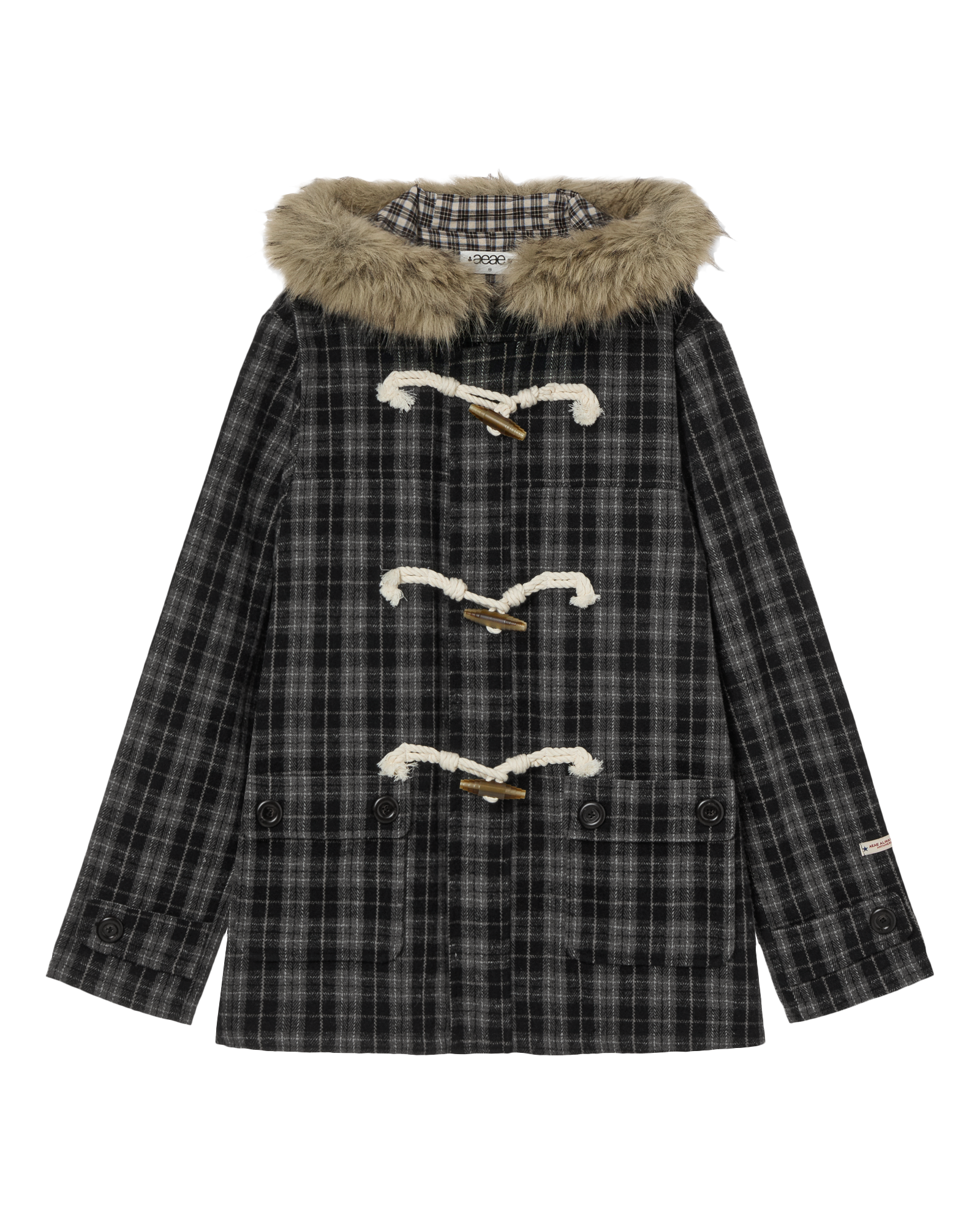 AEAE Fur Hood Duffle Coat