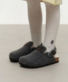Marithé François Girbaud Kids Felt Strap Clogs