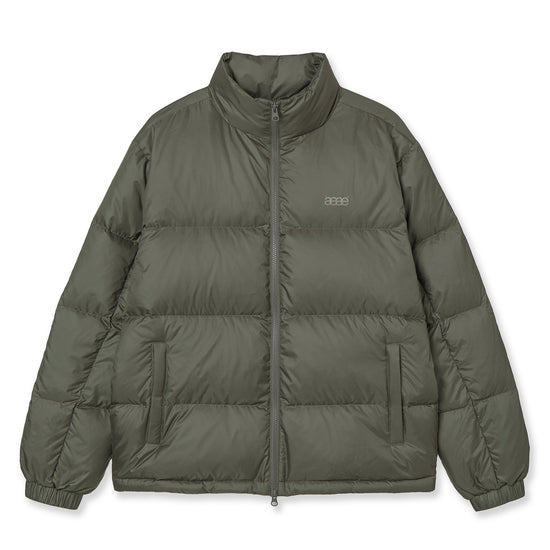 AEAE WEB LOGO DOWN JACKET [WARM GREY]