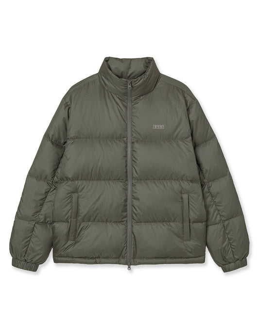 AEAE WEB LOGO DOWN JACKET [WARM GREY]