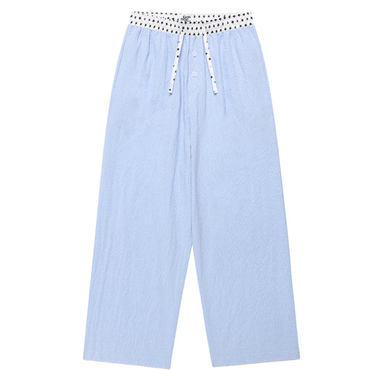 Cavish Women's Check Lounge Pants in Blue