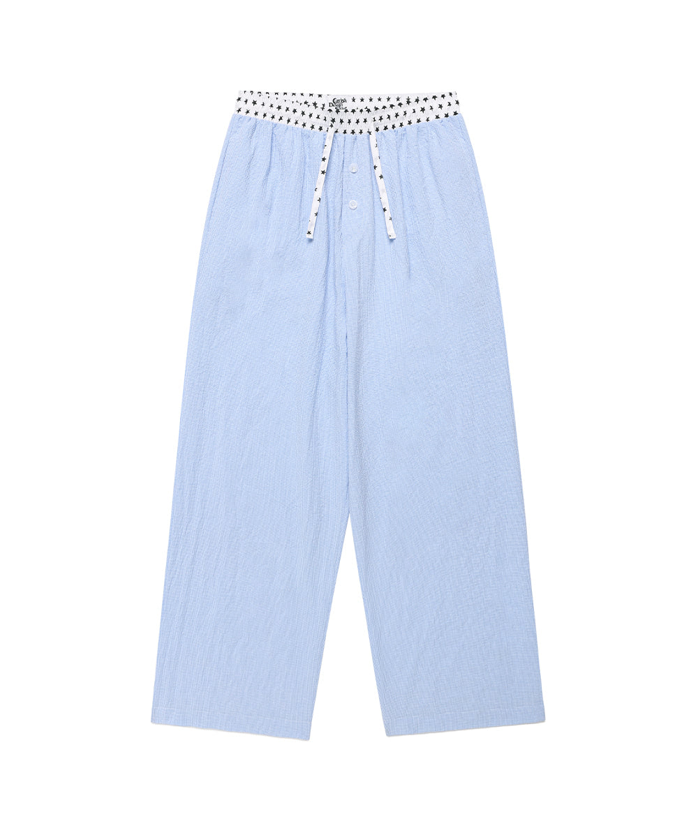 Cavish Women's Check Lounge Pants in Blue