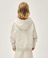 Marithé François Girbaud Kids Classic Logo Embroidery Hoodie Zip-Up Blue