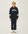 Marithé François Girbaud Kids Stripe Point Collar Sweatshirt Ivory