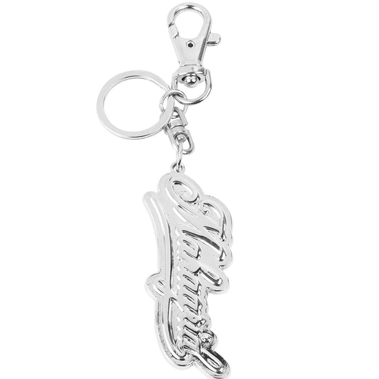 Mahagrid Script Logo Keyring [Silver]