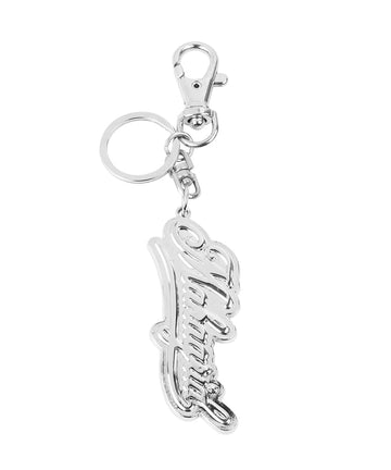 Mahagrid Script Logo Keyring [Silver]