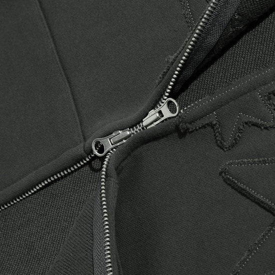 Nice Ghost Club 3 Star Logo Zip Hoodie
