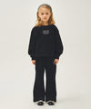 Marithé François Girbaud Kids Wide Boots Cut Crop Sweat Set-Up Oatmeal