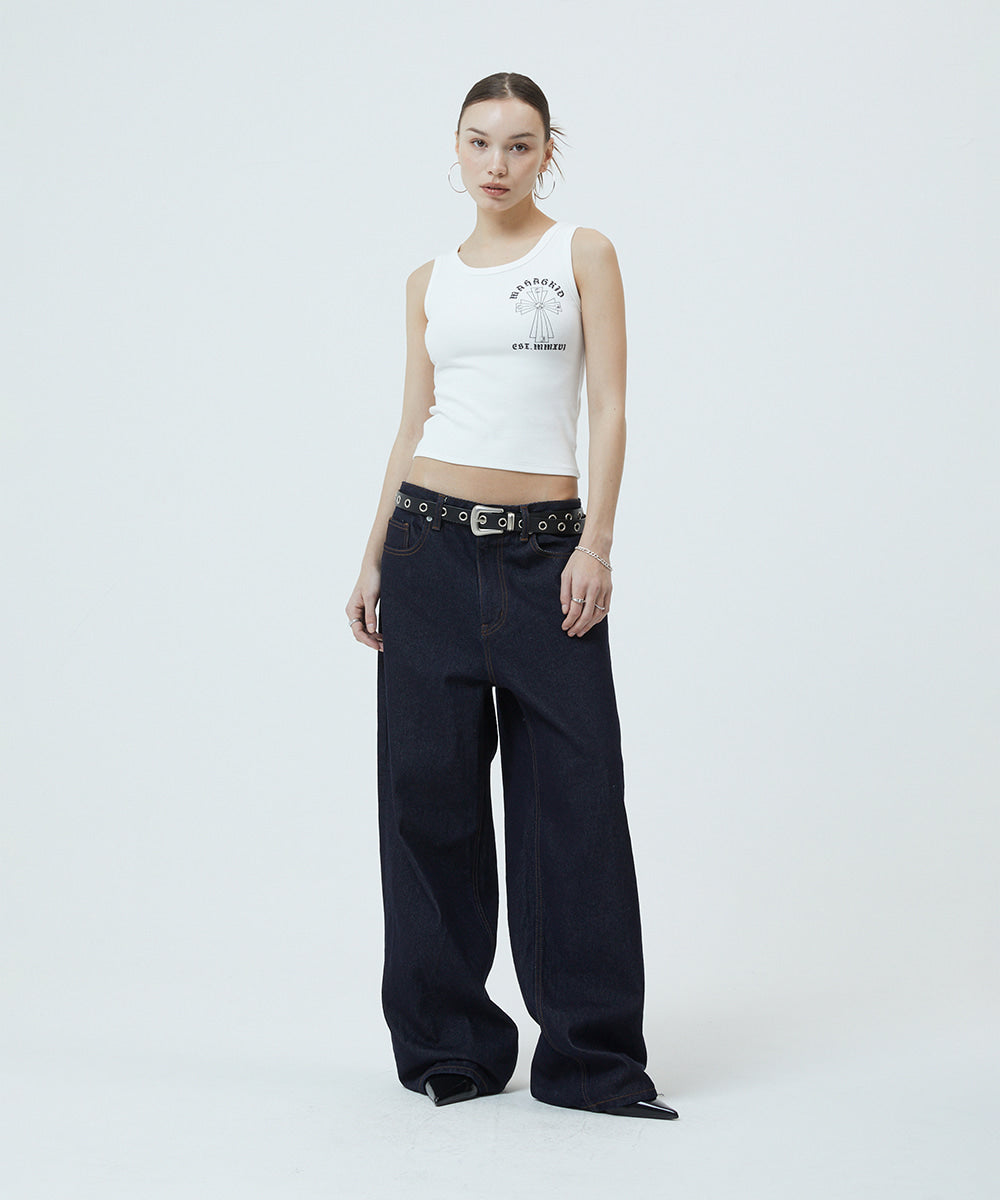Mahagrid Cross Stud Tank Top