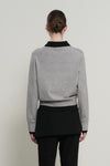 General Idea WOMAN Relaxed Collar Layered Pullover