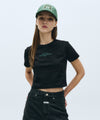 Marithé François Girbaud W Lettering Crop Tee