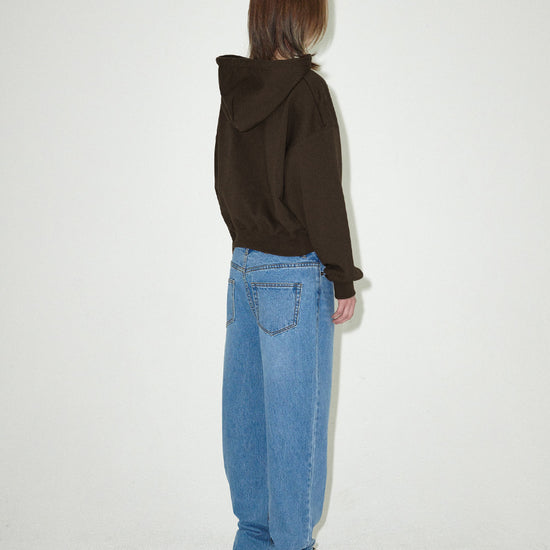Mahagrid MGD SERIF LOGO CROP HOODIE