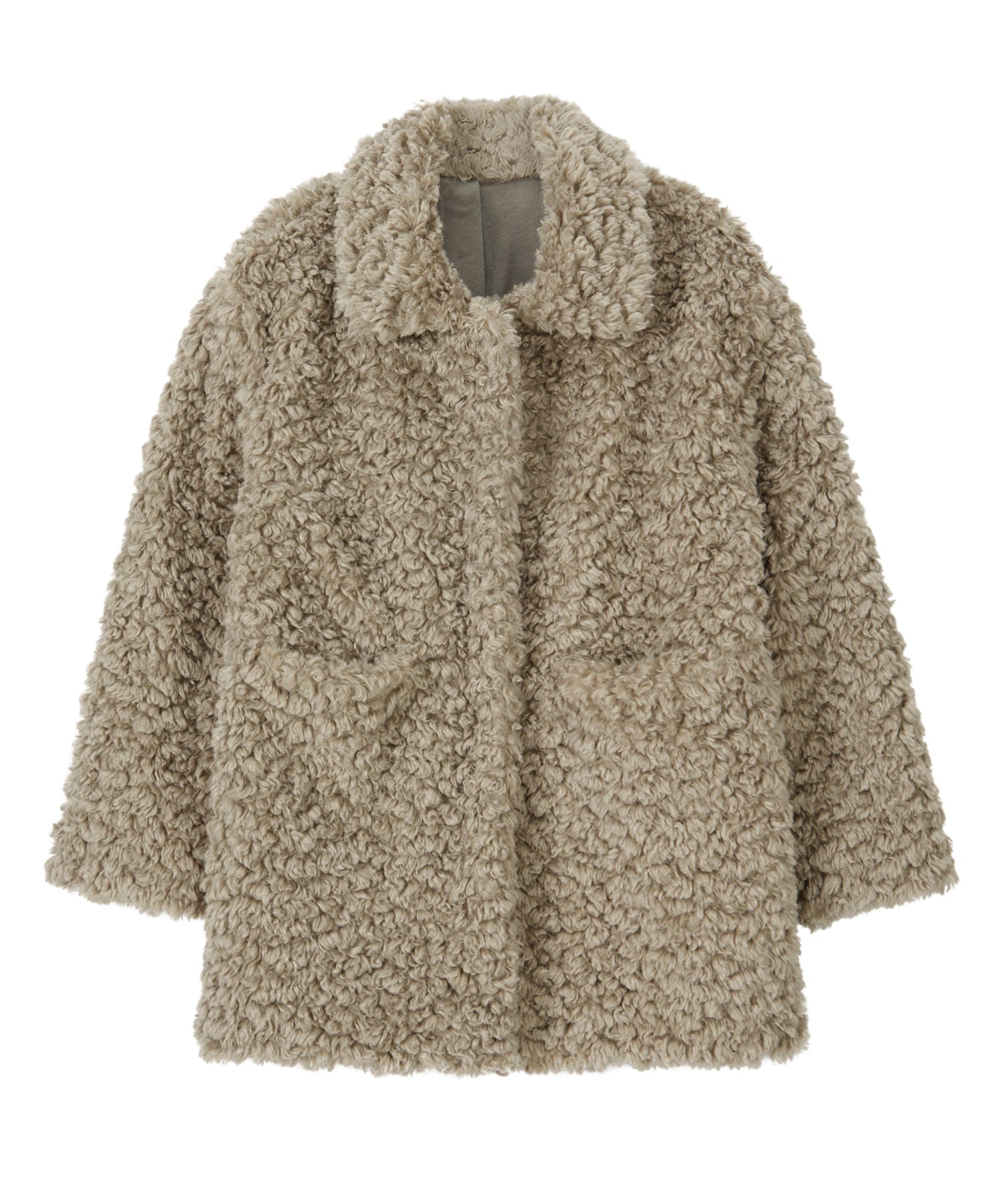 Bitter Cells Curly Collar Fur Jacket