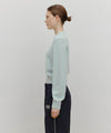 Marithé François Girbaud Marithé Sport W M+FG Logo Crop Pullover Sky Blue