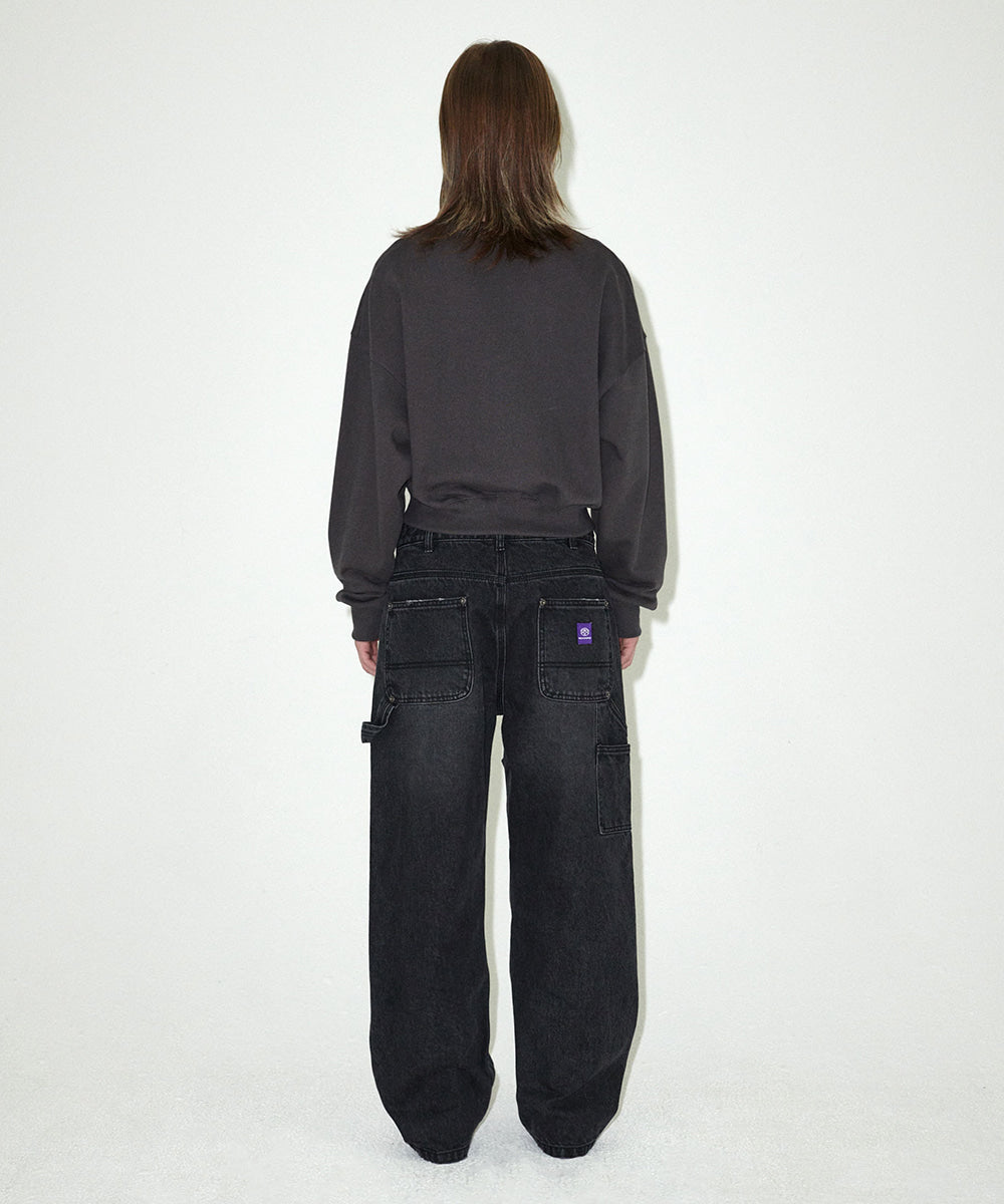 Mahagrid VINTAGE COLLEGE CROP SWEATSHIRT