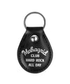 Mahagrid Hard Rock Leather Keyring [Black]