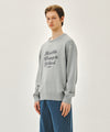 Marithé François Girbaud DRAWING CLASSIC LOGO KNIT PULLOVER beige