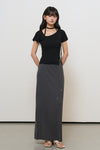 General Idea WOMAN Unbalanced Ribbed Strap Half Knit