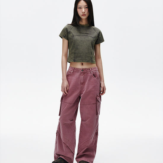 Mahagrid Washed Curved Tee