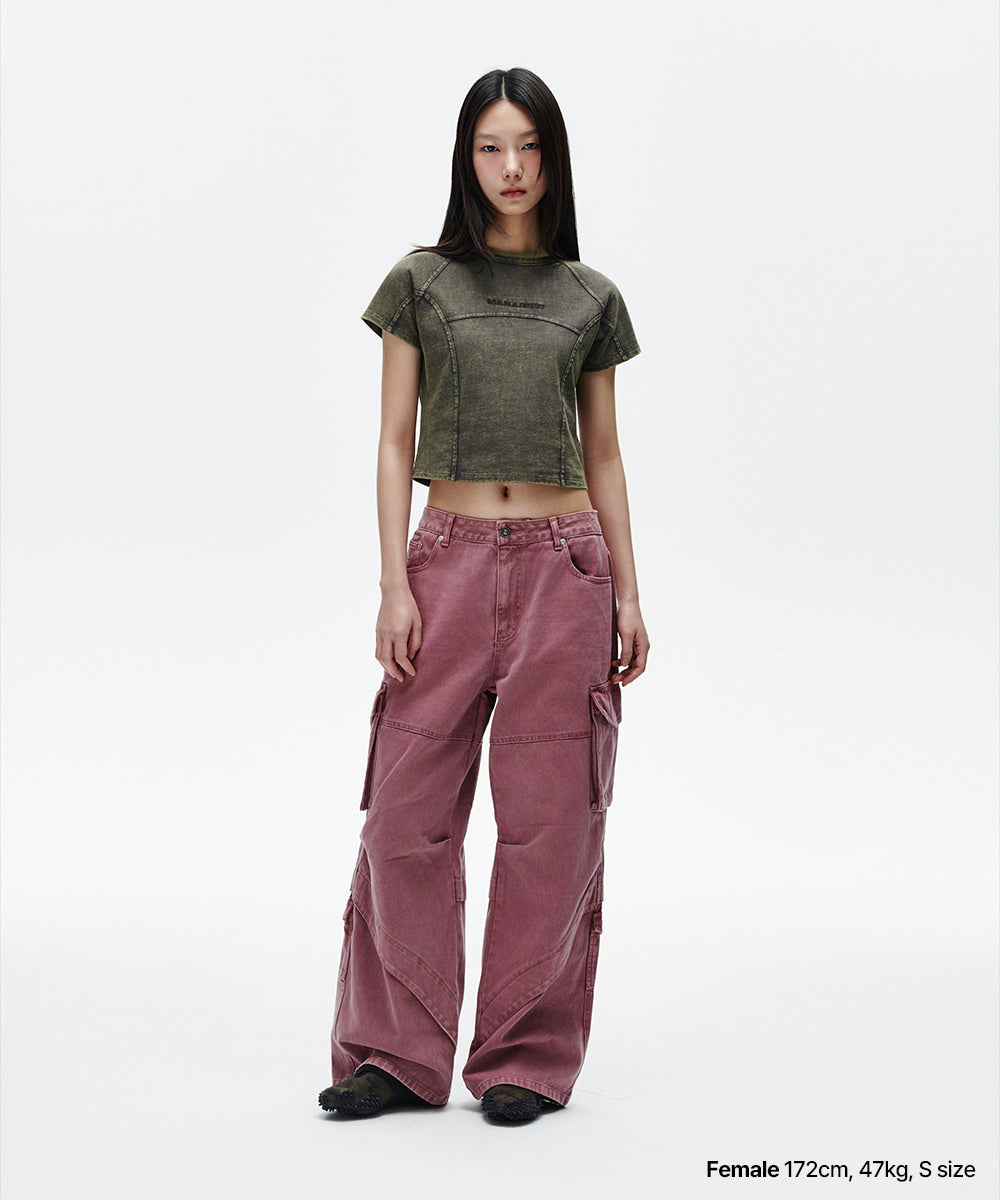 Mahagrid Washed Curved Tee